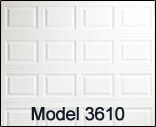 Residential Garage Door Model 3610